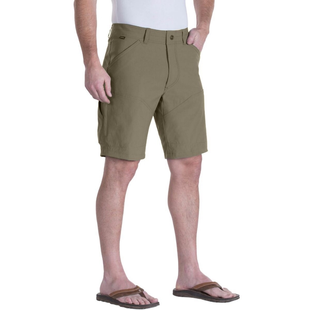 Kuhl Khaki Cargo Renegade Shorts Relaxed Fit Durable Fabric 12" Inseam